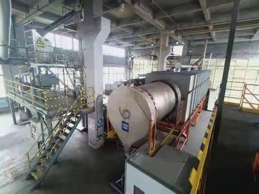 Forno di carbonizzazione continua efficiente con sistema di raffreddamento ad acqua per l'industria del legno