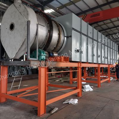 Forno di carbonizzazione di biomassa 600C dotato di apparecchiatura per il trattamento dei gas di combustione