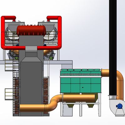 Controllo PLC Forno a doppia carbonizzazione Alta temperatura 400-600C